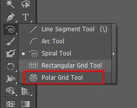 Polar grid tool in illustrator