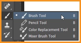 Brush Tool in Photoshop