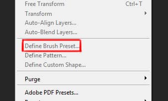 define brush preset... under edit menu in photoshop