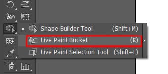 live paint bucket tool in illustrator
