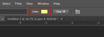 note color in photoshop