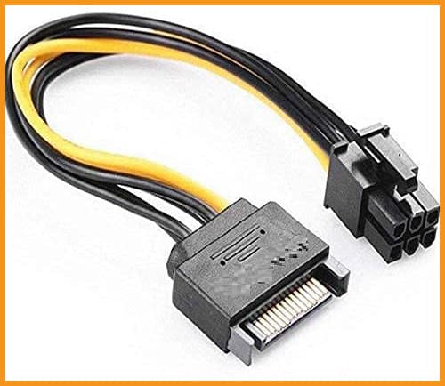 PCIe riser adaptor card's power cable