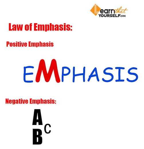 law of emphasis in laws of design
