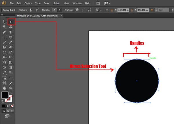 direct selection tool in illustrator