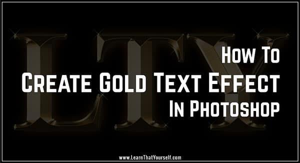 Photoshop Gold Text Effect