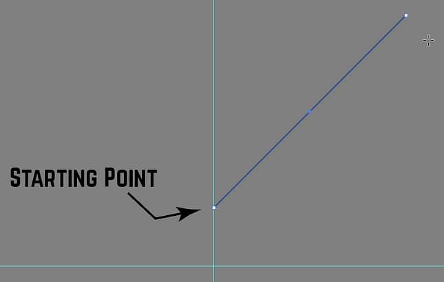 drawing line segment while holding shift key
