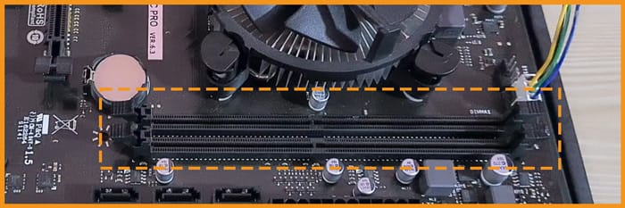 RAM slots in motherboard for mining rig