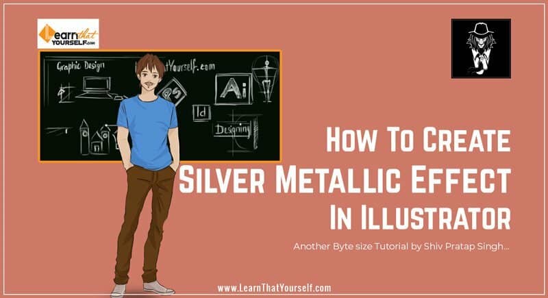 How to create silver metallic effect in illustrator