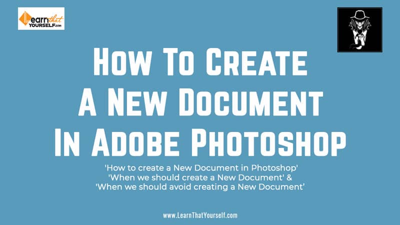 How to create a new document in photoshop blog cover