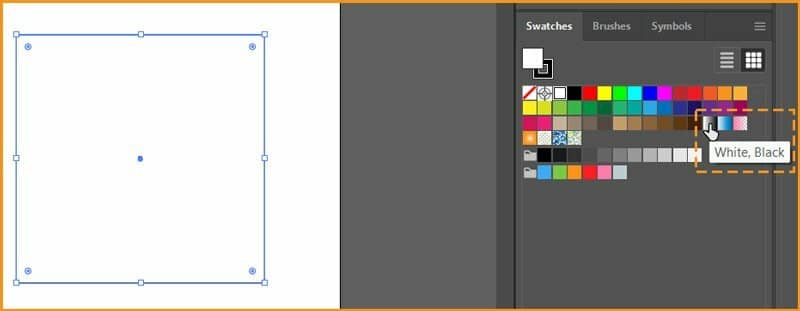 gradient in swatches in illustrator