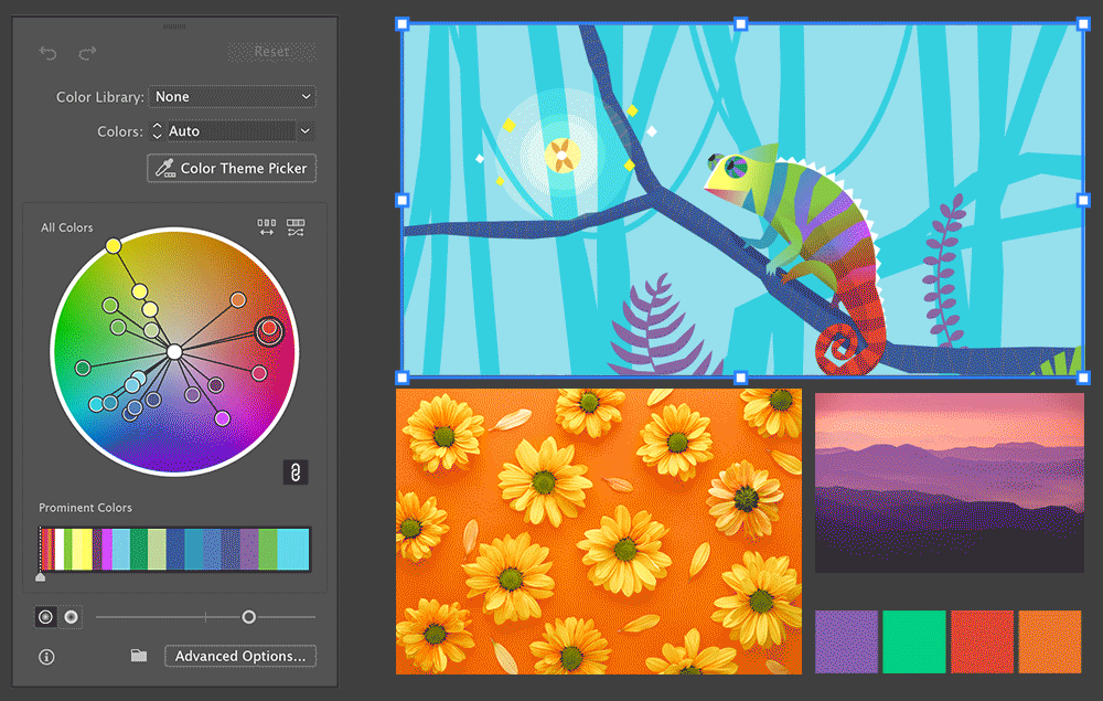 Color Theme Picker in Recolor artwork dialog box