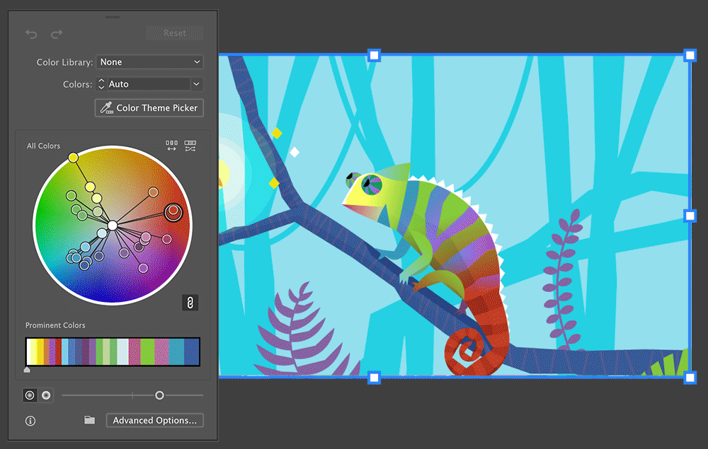 Prominent Colors in Recolor Artwork dialog box