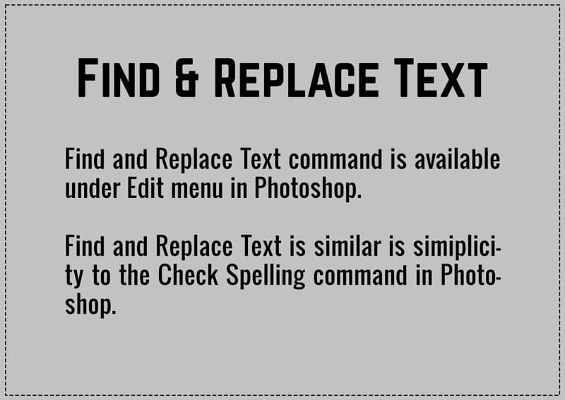 Text document in photoshop